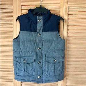 Brand New Gymboree Zipper/Button Down Puffer Vest